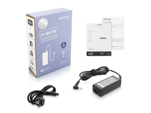 Mitsu 45W kannettavan tietokoneen verkkolaite 1.7mm 2.4A 19V (ZM/ACE19237)