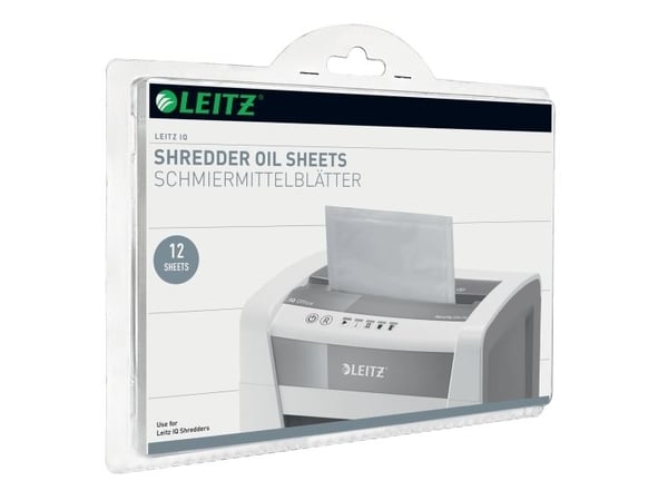 Olieark til Leitz IQ makulator - (12 ark) Olieark til Leitz IQ makulator - (12 ark)