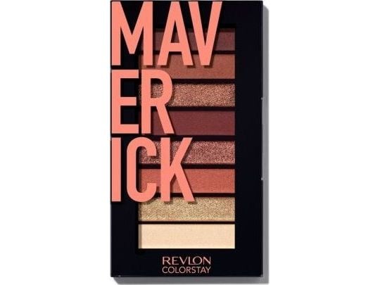 Revlon ColorStay Looks Book, Metallisk, Rökig, Utjämnande, Koppar, Maverick, 8 färger, Matt, Metallisk, Skimmer, Kvinna