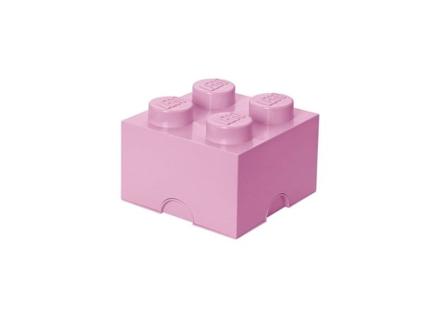 Lego Storage Brick 4 lys rosa