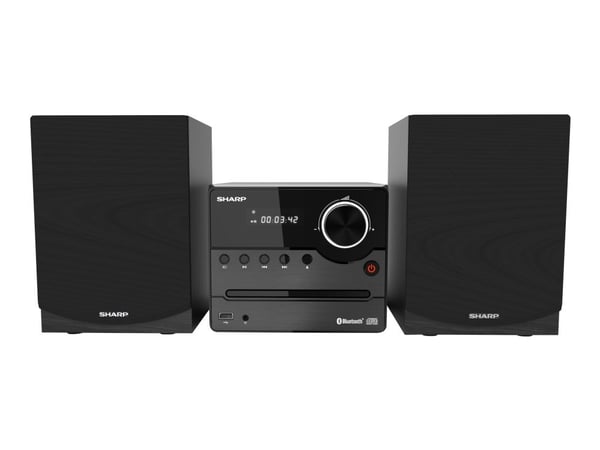 Sharp XL-B512(BK), Kodin mikroaudiojärjestelmä, Musta, 1 levyt, Etu, 45 W, Banaaniliitin