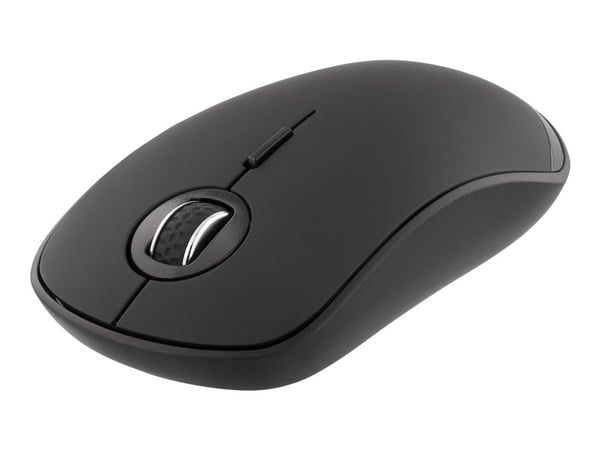 DELTACO MS-900 Silent - Hiiri - 4 painiketta - langaton - Bluetooth 5.0 - musta - läpipainopakkaus (blisteri)