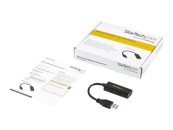 StarTech USB 3.0 to VGA Display Adapter 1920x1200, On-Board Driver Installation, Video Converter with External Graphics Card - Windows (USB32VGAV) ...
