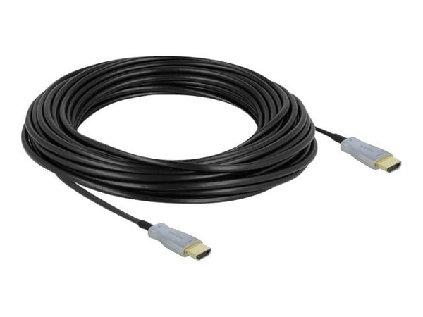 DeLOCK - Nopea HDMI-kaapeli - HDMI (M) - HDMI (M) - 15,0 m - valokuitu - musta - 4K-tuki, Aktiivinen optinen kaapeli (AOC) (85012) DeLOCK - Nopea HDMI-kaapeli - HDMI (M) - HDMI (M) - 15,0 m - valokuitu - musta - 4K-tuki, Aktiivinen optinen kaapeli (AOC) (85012)