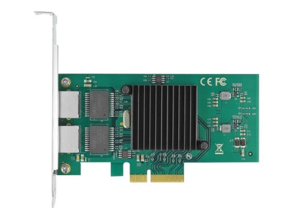 Delock - Nettverksadapter - PCIe 2.0 x4 lav profil - Gigabit Ethernet x 2