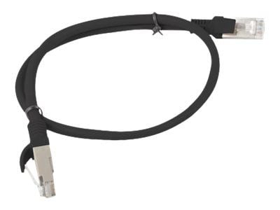 Lanberg - Koblingskabel - RJ-45 (hann) til RJ-45 (hann) - UTP - CAT 5e - flertrådet - svart, RAL 9004
