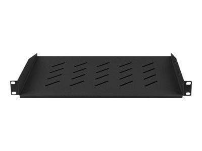 Lanberg - Rack-hylle - svart, RAL 9004 - 1U - 19"
