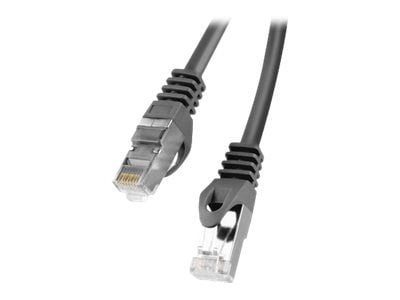Lanberg - Koblingskabel - RJ-45 (hann) til RJ-45 (hann) - FTP - CAT 6 - formstøpt, uten hindringer, flertrådet - svart, RAL 9004