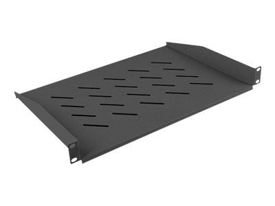 Lanberg - Rack-hylle - svart, RAL 9004 - 1U - 19"
