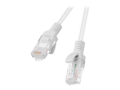 Lanberg - Koblingskabel - RJ-45 (hann) til RJ-45 (hann) - UTP - CAT 5e - flertrådet - grå, RAL 7035