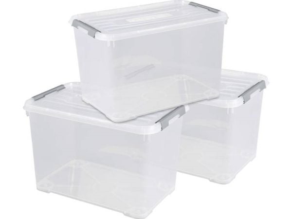 curver oppbevaringsbokser HANDY 65,0 l - 60,0 x 40,0 x 38,8 cm gjennomsiktig