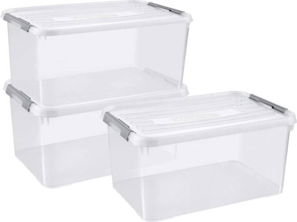 Curver 246385 Muovilaatikot HANDY Suljettu , pinottava (L x K x S) 400 x 200 x 290 mm Läpinäkyvä 5 kpl
