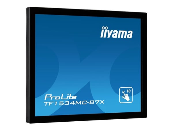 iiyama ProLite TF1534MC-B7X - LED-skjerm - 15" - åpen ramme - berøringsskjerm - 1024 x 768 - TN - 370 cd/m² - 700:1 - 8 ms - HDMI, VGA, DisplayPort...