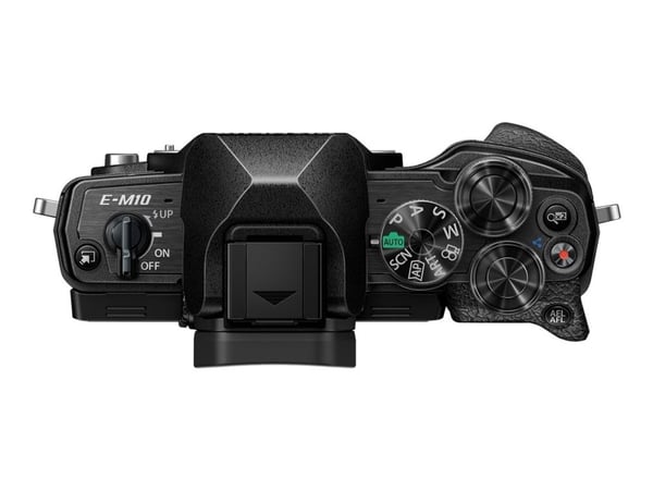 Olympus OM-D E-M10 Mark IV - Digitalkamera - speilløst - 20.3 MP - Four Thirds - 4K / 30 fps - kun hus - Wi-Fi, Bluetooth - svart