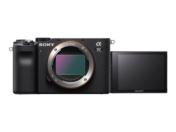 Sony a7C ILCE-7CL - Digitalkamera - speilløst - 24.2 MP - Full Frame - 4K / 30 fps - 2.1optisk x-zoom 28 - 60 mm-linse - Wireless LAN, NFC, Bluetoo...