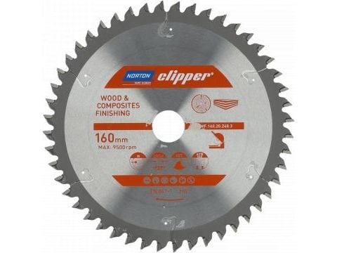 Norton Clipper Clipper sirkelsag for tre og kompositt 255mmx30mm x 24z (70184608068)