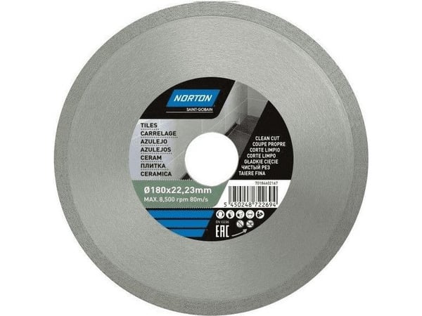 Norton Clipper diamantskive 115x22,2 mm kontinuerlig standard (70184601274)