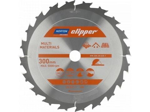 NORTON Sirkelsag 350 mm x 30 mm x 24z DE FLESTE MATERIALER (3,5 / 2,5)