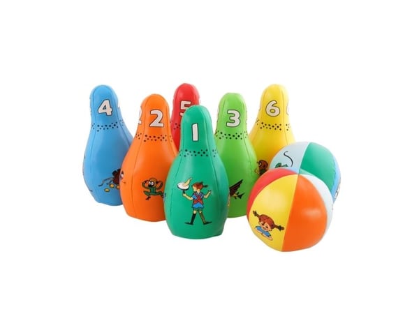 Pippi Långstrump mjukt bowling-set