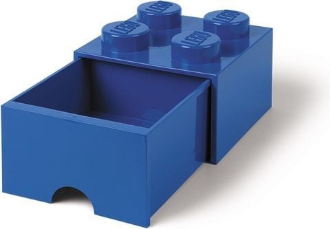 Lego Storage Opbevaringsskuffe - 4 Knopper - Blå