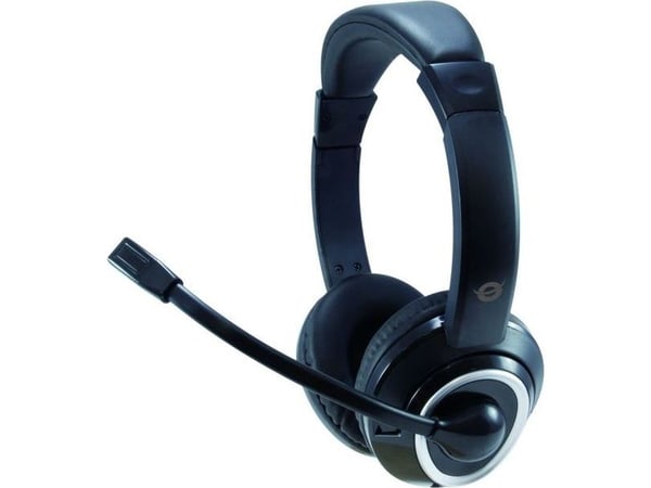 Conceptronic POLONA02B - Hodesett - on-ear - kablet - 3,5 mm jakk - svart