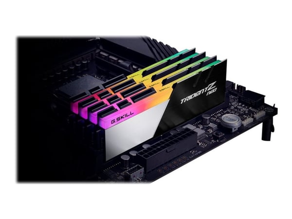 G.Skill TridentZ Neo Series - DDR4 - sett - 32 GB: 4 x 8 GB - DIMM 288-pin - 3600 MHz / PC4-28800 - CL18 - 1.35 V - ikke-bufret - ikke-ECC - børste...