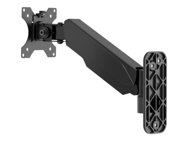 Multibrackets M Monitormount Wall Basic Single - Monteringssats (lutningsvridbar arm, fullrörelsemontering) - för LCD-TV - svart - skärmstorlek: 17...
