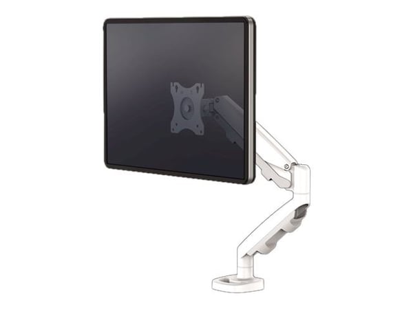 Fellowes - Monteringssett - justerbar arm - for Skjerm - stål - hvit, RAL 9016 - skjermstørrelse: 10"-39" - klemmemonterbar, malje, skrivebordsmont...