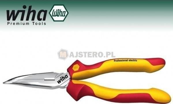 Wiha Professional electric, Kärkipihdit, Terästä, Punainen, Keltainen, 20 cm, 20,3 cm (8"), 200 g