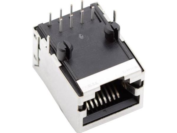 BEL Stewart Connectors SS64800-031F Modulært monteringsfeste, uskjermet, SS64800-031F Tilkobling/innbygging horisontalt, poltall: 8P8C, forniklet, ...