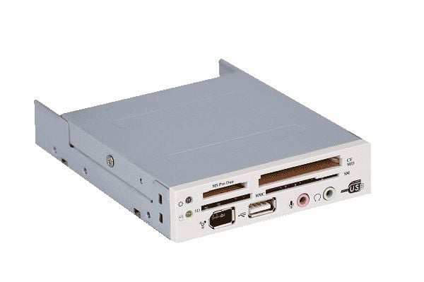 Eurocase Card reader 33in1,USB,AU,FW,white, Andra, Vit