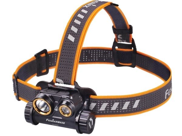 Fenix HM65R, Hodebåndslommelykt, Sort, Oransje, 2 m, IP68, 50 lm, 1000 lm Fenix HM65R, Hodebåndslommelykt, Sort, Oransje, 2 m, IP68, 50 lm, 1000 lm