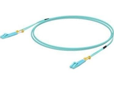 Ubiquiti UniFi - Koblingskabel - LC multimodus (hann) til LC multimodus (hann) - 5 m - fiberoptisk - dupleks - 50 / 125 mikroner - OM3 - turkis