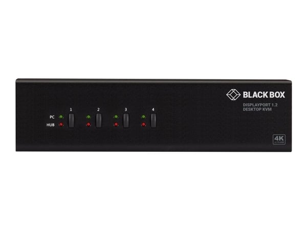 Black Box - KVM / lyd / USB-svitsj - 4 x KVM/lyd/USB - 1 lokalbruker - stasjonær - TAA-samsvar - med 2-års Double Diamond Warranty