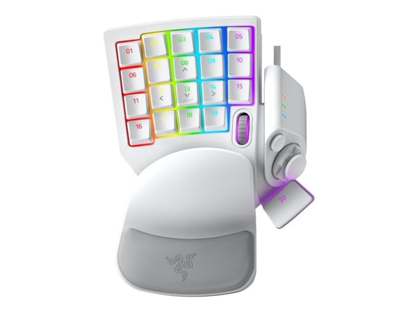Razer Tartarus Pro - Tastegruppe - med 8-way directional thumbpad, rullehjul, keymap indicator, hyperesponse thumb button, spacebar actuator - bakg...