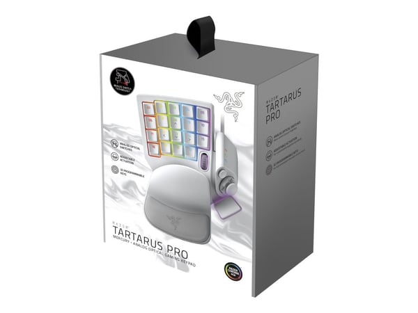Razer Tartarus Pro - Tangentsats - med 8-way directional thumbpad, rullningshjul, tangentbordsindikator, hyperrespons tumknapp, spacebar-aktuator -...