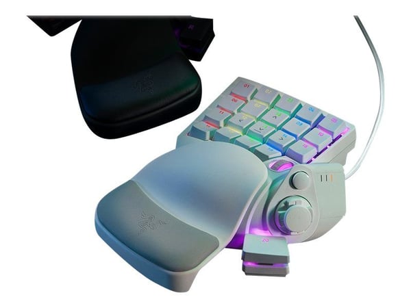 Razer Tartarus Pro - Tastegruppe - med 8-way directional thumbpad, rullehjul, keymap indicator, hyperesponse thumb button, spacebar actuator - bakg...