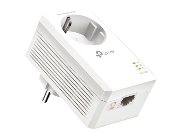 TP-Link Powerline TL-PA7017P AV1000 Gigabit Passthrough - Powerline-sovitin 1GbE, HomePlug AV (HPAV), HomePlug AV (HPAV) 2.0, IEEE 1901 - seinäpist...