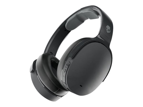 Skullcandy HESH ANC - Hodetelefoner med mikrofon - full størrelse - Bluetooth - trådløs, kablet - aktiv støydemping - ekte svart