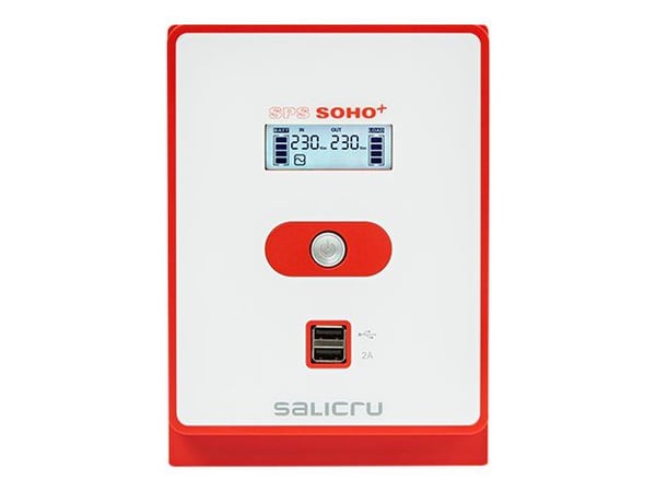 SALICRU SPS SOHO+ SPS 1200 SOHO+ - UPS - AC 230 V - 720 watt - 1200 VA - 7 Ah - USB - utgangskontakter: 4