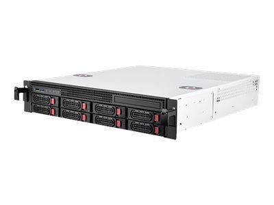 SilverStone RM21-308 - Kan monteras i rack 2U - micro ATX - SATA/SAS - hot-swap - ingen strömförsörjning (ATX / PS/2) - USB