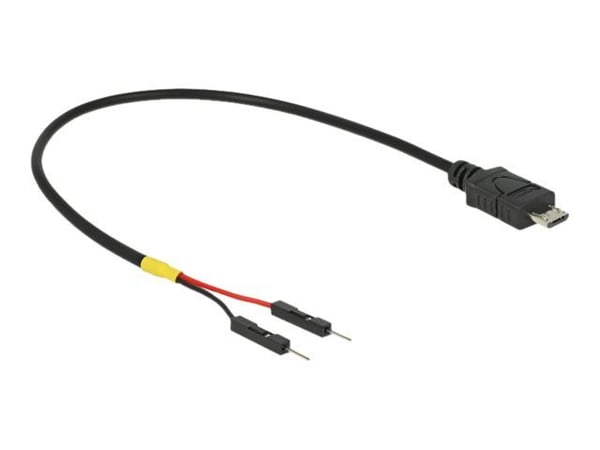 DeLOCK 85407, 0,2 m, Mini-USB B, Musta