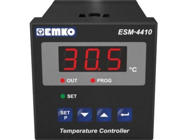 Emko ESM-4410.5.03.0.1/00.00/2.0.0.0 temperaturregulator Pt100 -50 till 400 °C relä 7 A 95 x 48 x 48 mm