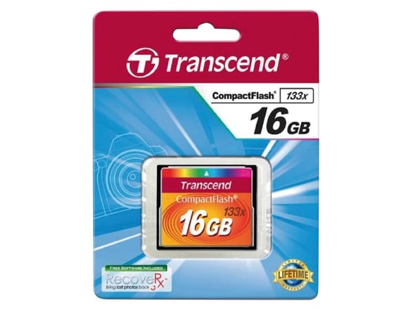 Transcend - Flash-minneskort - 16 GB - 133x - CompactFlash