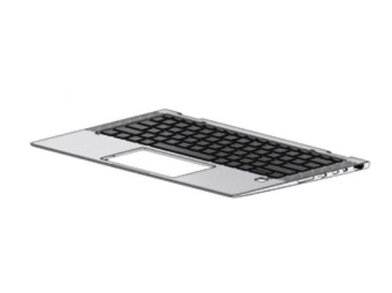 HP - Erstatningstastatur for bærbar PC - med ClickPad - bakbelysning - Storbritannia - med toppdeksel - for EliteBook x360 1030 G3 Notebook
