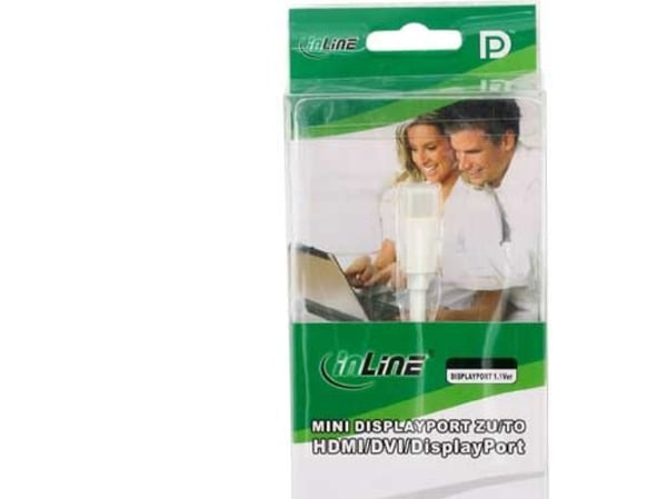InLine 17195I, 0,15 m, Mini DisplayPort, DisplayPort + DVI + HDMI, Hankjønn, Hunkjønn, 1.1a