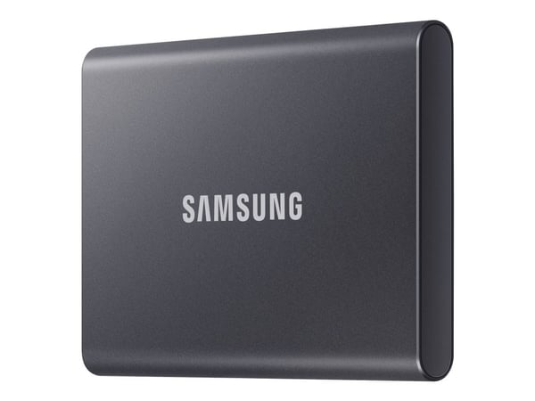 Samsung T7 MU-PC2T0T - SSD - kryptert - 2 TB - ekstern (bærbar) - USB 3.2 Gen 2 (USB-C kontakt) - 256-bit AES - titangrå