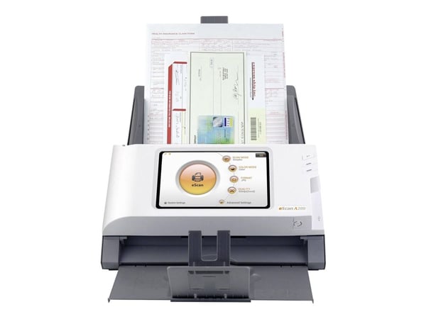 Plustek eScan A280 - Essential - dokumentskanner - CCD - Dupleks - Legal - 600 dpi x 600 dpi - inntil 20 spm (mono) / inntil 20 spm (farge) - ADF (...