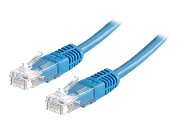 Roline - Koblingskabel - RJ-45 (hann) til RJ-45 (hann) - 1 m - UTP - CAT 5e - formstøpt - blå