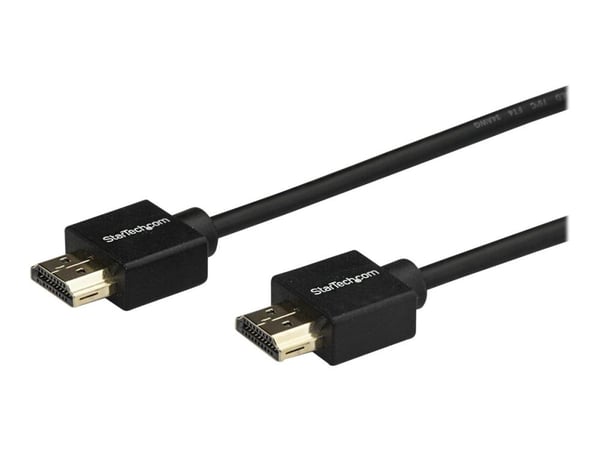 StarTech.com HDMI-kabel 2m - med lås - HDMI-kabel 4K - Premium HDMI 2.0-kabel - 4K 60Hz - HDMI-skjermkabel - HDMI-kabel for TV - HDMI-kabel - HDMI (M)